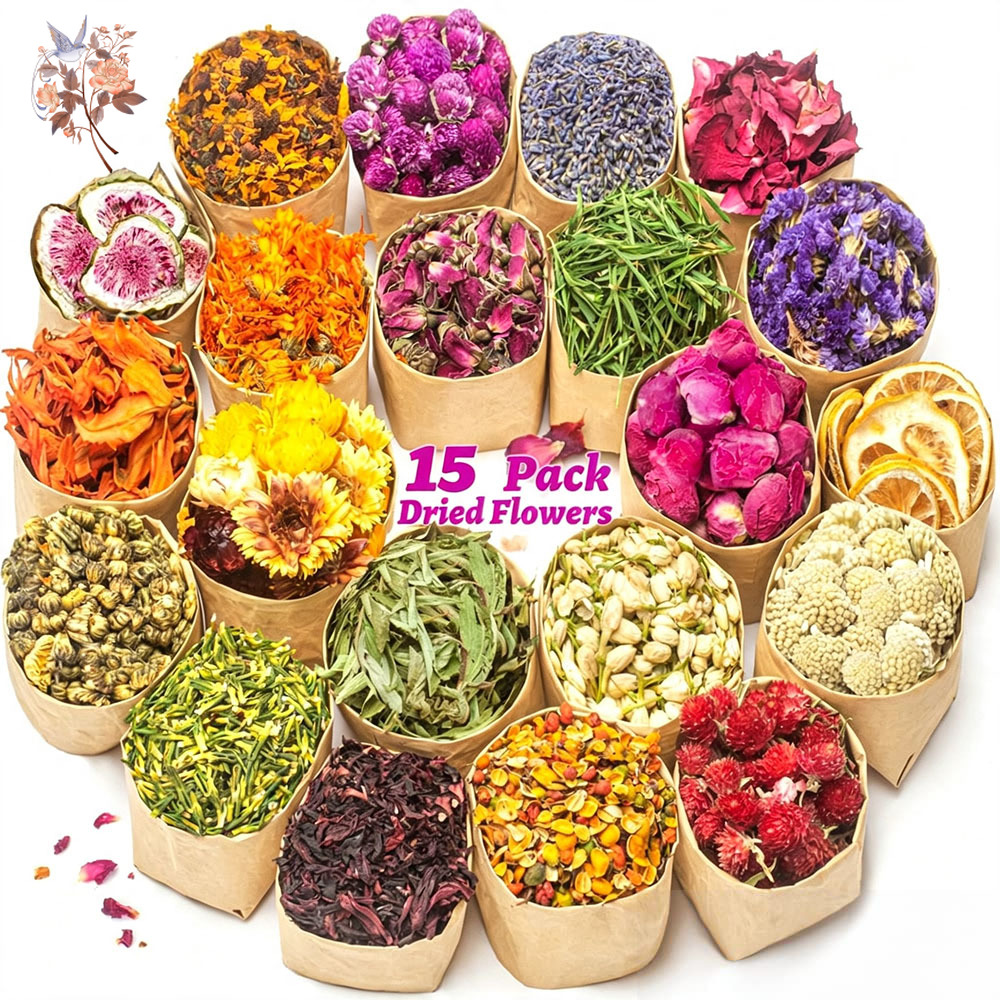 15 Bags Dried Flower Artisan K - đánh giá và giá Your Candle Supplies
