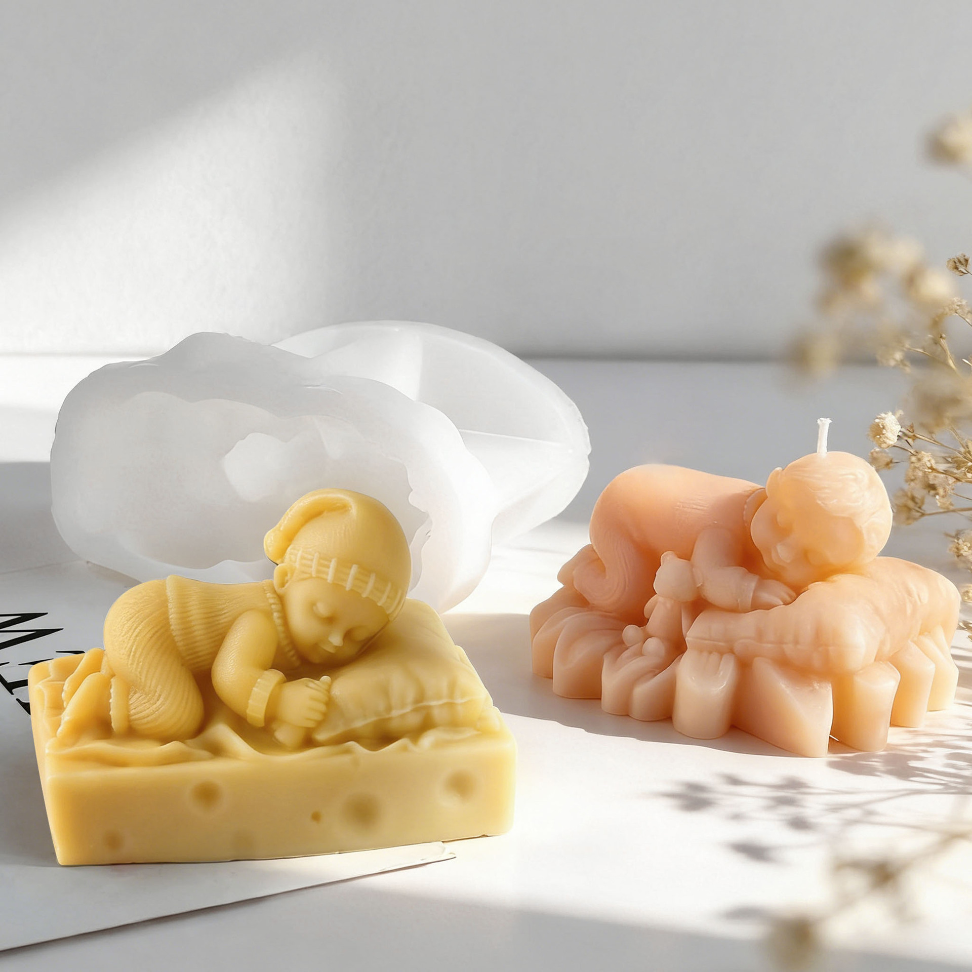DIY Sleeping Baby Silicone Can - đánh giá và giá Candle Supplies Shop