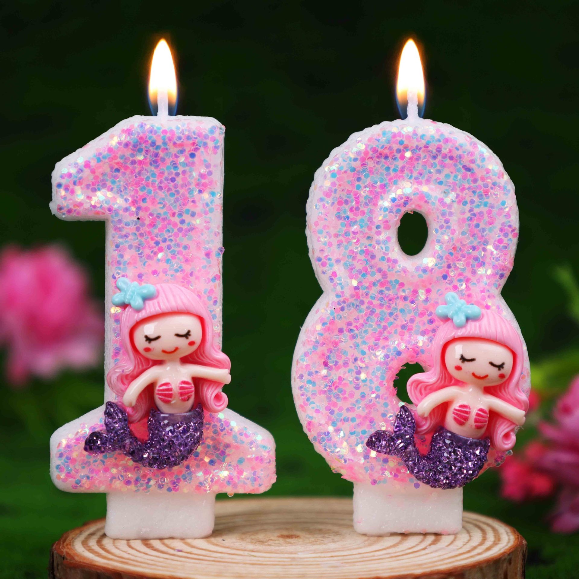 Creative Pink Mermaid 0-9 Digi - đánh giá và giá Supplies Of Candle