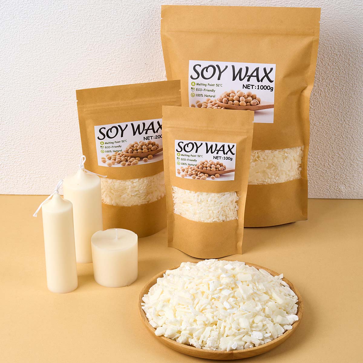 1 Pounds Pure White Soy Wax Fo - đánh giá và giá Candle Supplies Shop