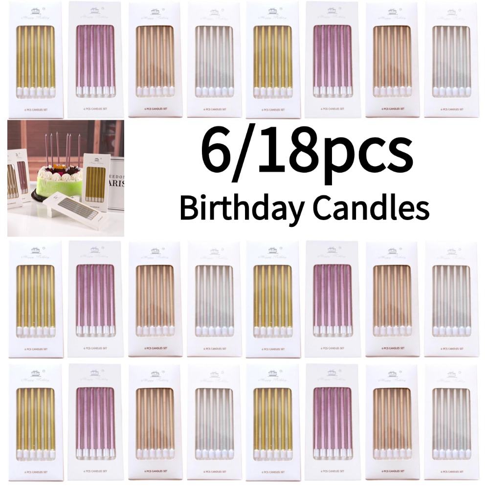 6/18pcs Metal Gold Silver Birt - đánh giá và giá Supplies Of Candle