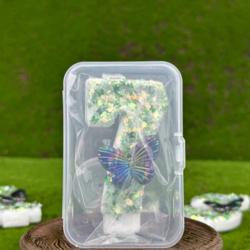 1Pc Green Sequins Number 0-9 B - đánh giá và giá Supplies Of Candle