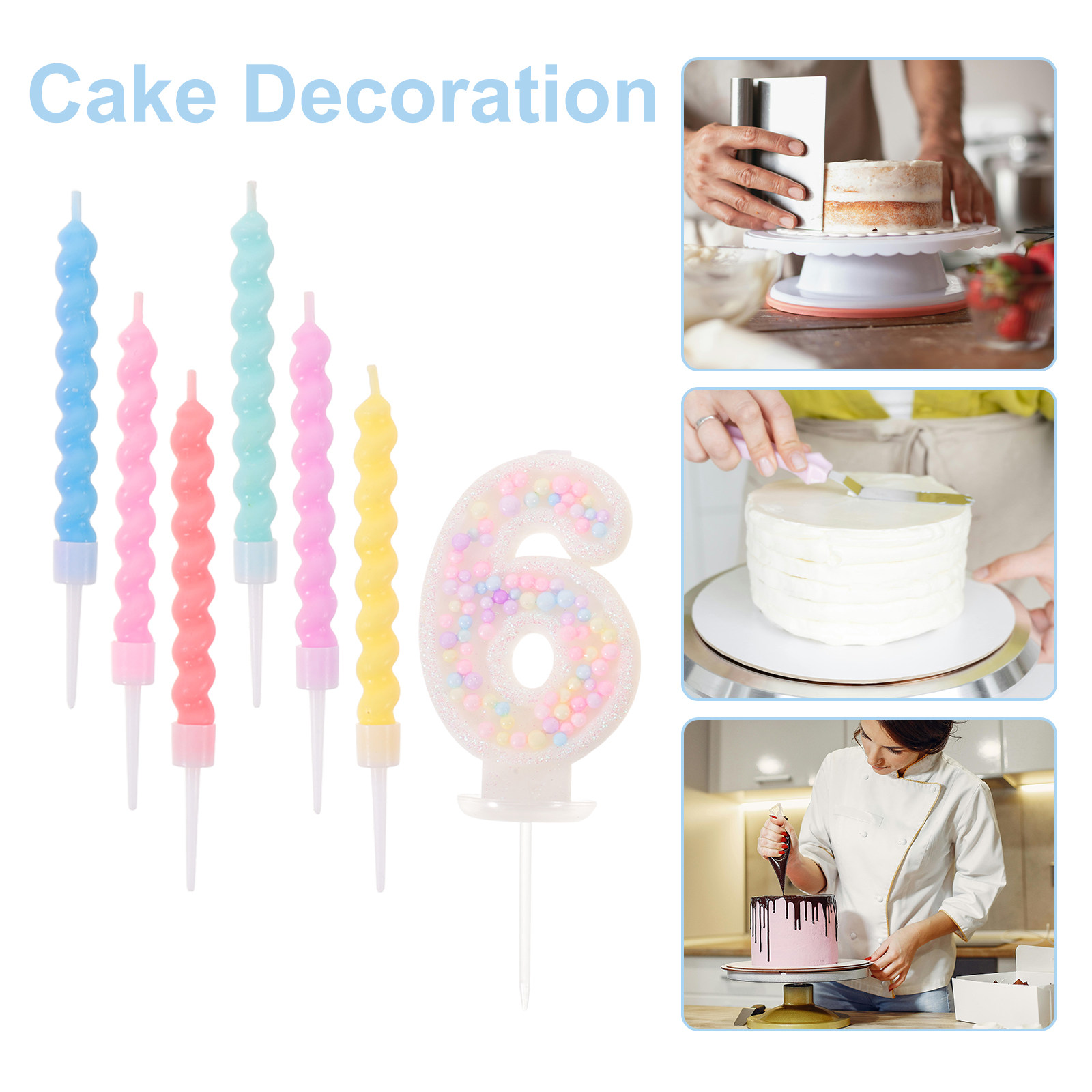 13Pcs Colorful Spiral Birthday - đánh giá và giá Supplies Of Candle