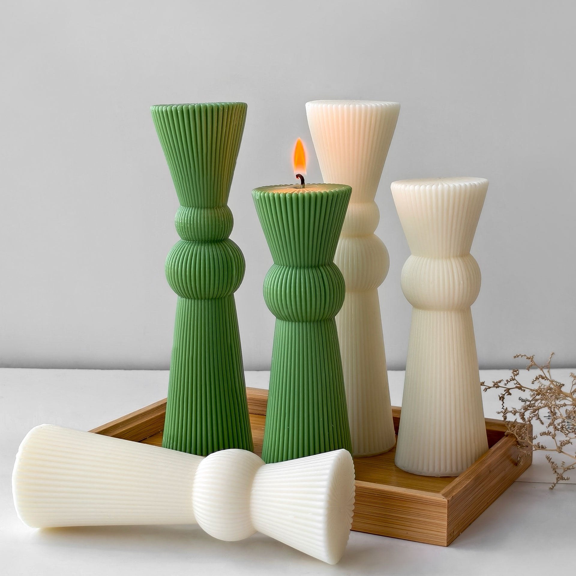 DIY Long Rod Striped Pillar Ca - đánh giá và giá Candle Supplies Shop