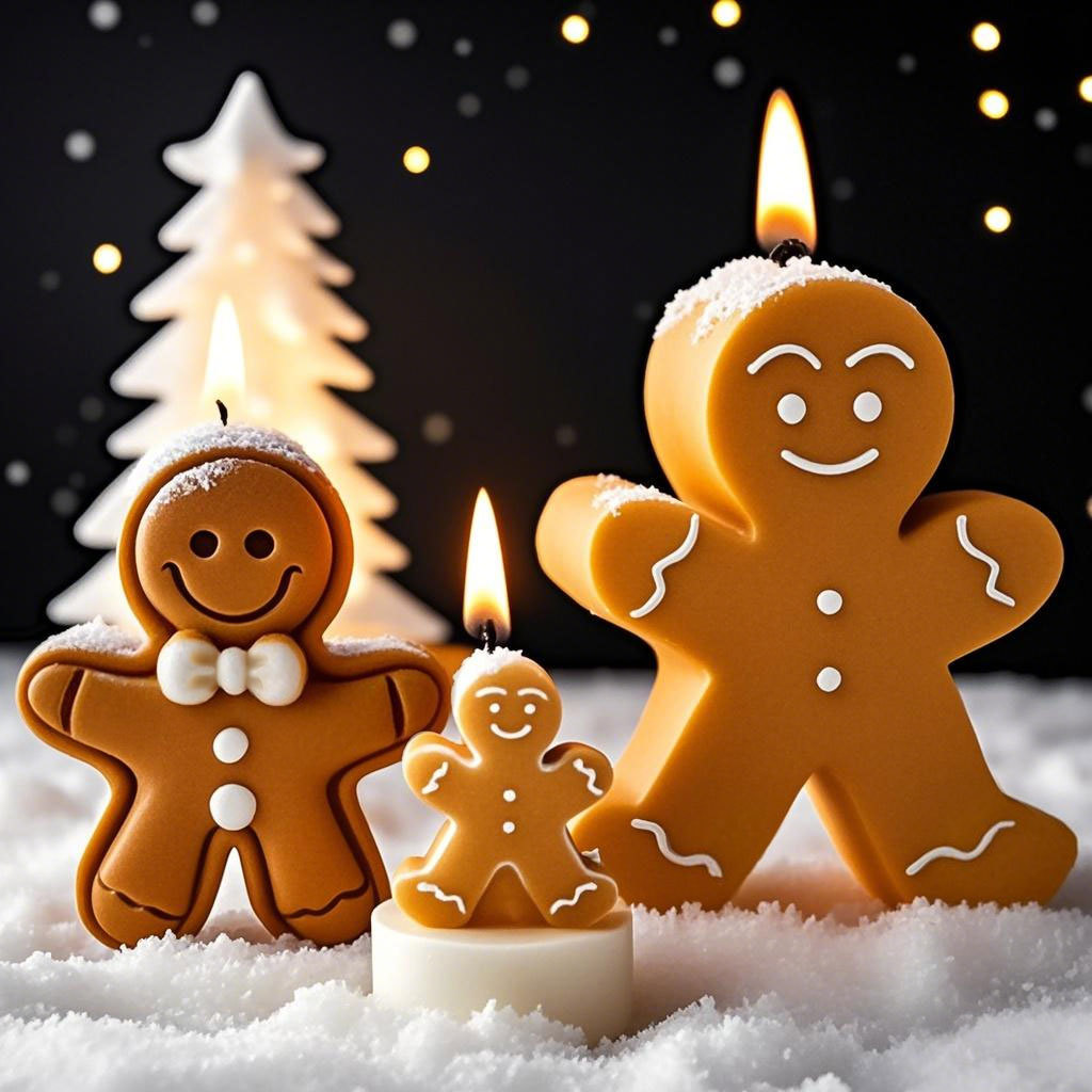 DIY Cartoon Gingerbread Man Si - đánh giá và giá Candle Supplies Shop